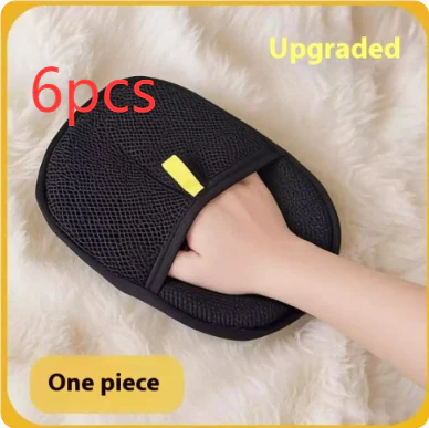 Pet Hair Remover Mitt Pet Hair Remover Gloves Deshedding Brush Glove For Dog Cat Rabbit With Long Short Curly Hair - Image 16