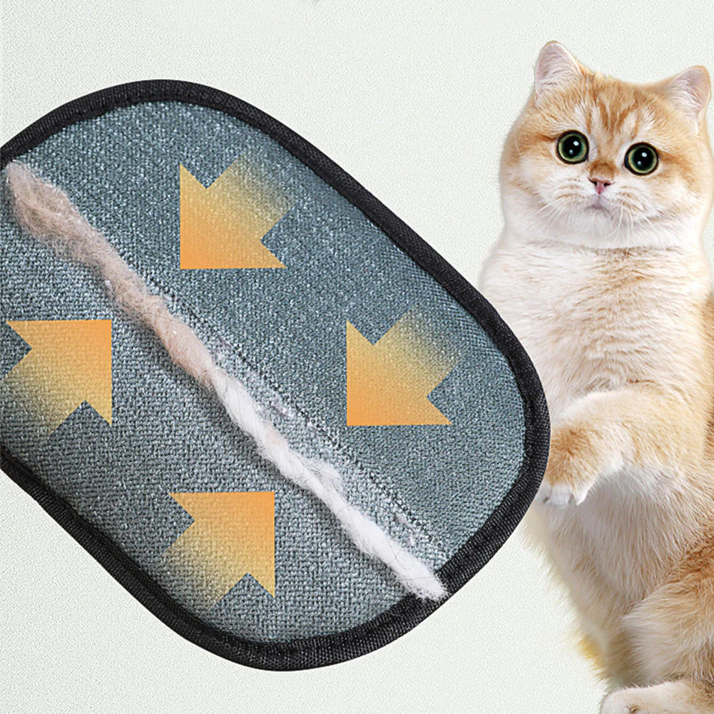 Pet Hair Remover Mitt Pet Hair Remover Gloves Deshedding Brush Glove For Dog Cat Rabbit With Long Short Curly Hair - Image 3