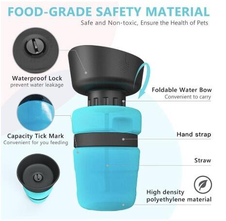 Pet Outdoor Foldable Bottle Dog Travel Water Bottle Dog Water Dispenser - Image 15