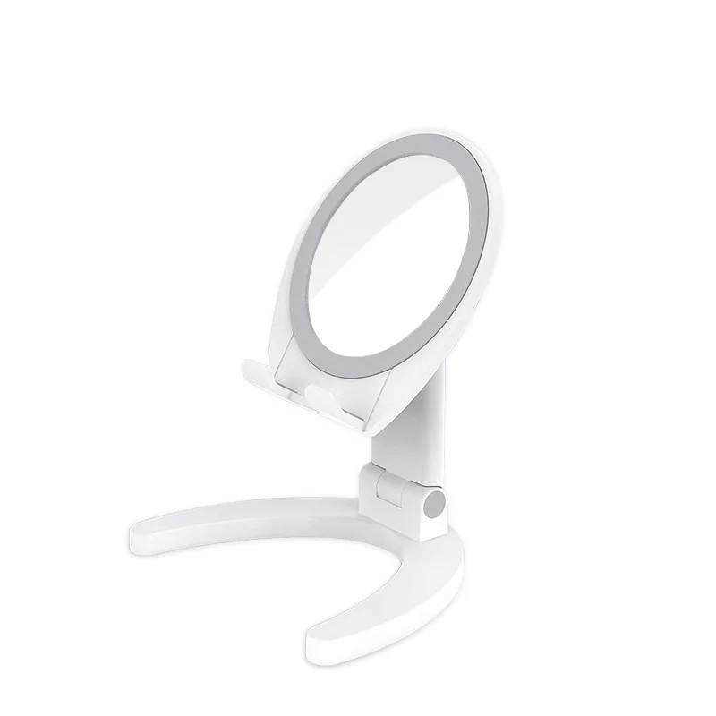Portable Phone Holder Stand Desk Tablet With Mirror Mobile Phone Bracket With Mirror Foldable Phone Holder - Image 4
