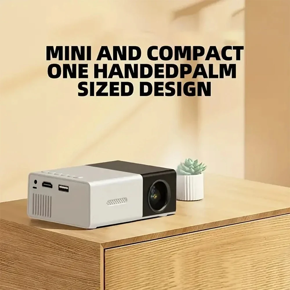 Portable Wired Mobile Phone Projector With Extendable Stand, LED Mini Home Video Device, 1080p HD Screen, USB SD AV HD - Image 3
