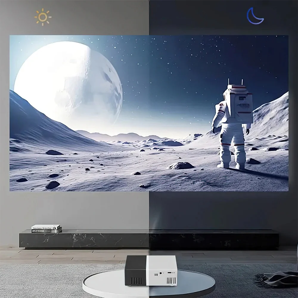 Portable Wired Mobile Phone Projector With Extendable Stand, LED Mini Home Video Device, 1080p HD Screen, USB SD AV HD - Image 9