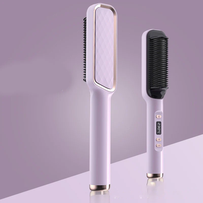 Profissional Hair Straightener Brush Electric Hot Comb Anti-scalding Ceramic Hair Curler Straightening Heating Combs Heated Hair - Image 14
