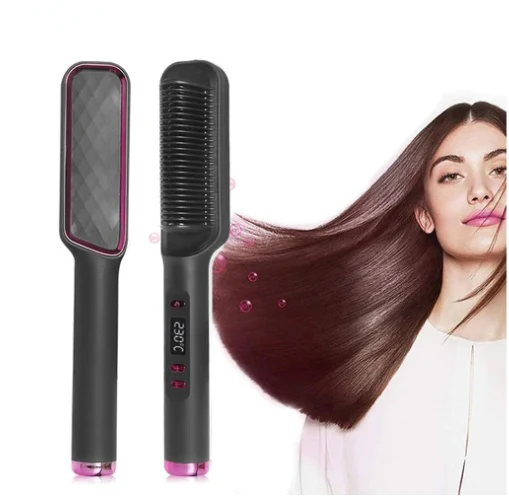 Profissional Hair Straightener Brush Electric Hot Comb Anti-scalding Ceramic Hair Curler Straightening Heating Combs Heated Hair - Image 15