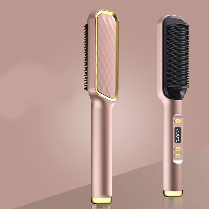 Profissional Hair Straightener Brush Electric Hot Comb Anti-scalding Ceramic Hair Curler Straightening Heating Combs Heated Hair - Image 3