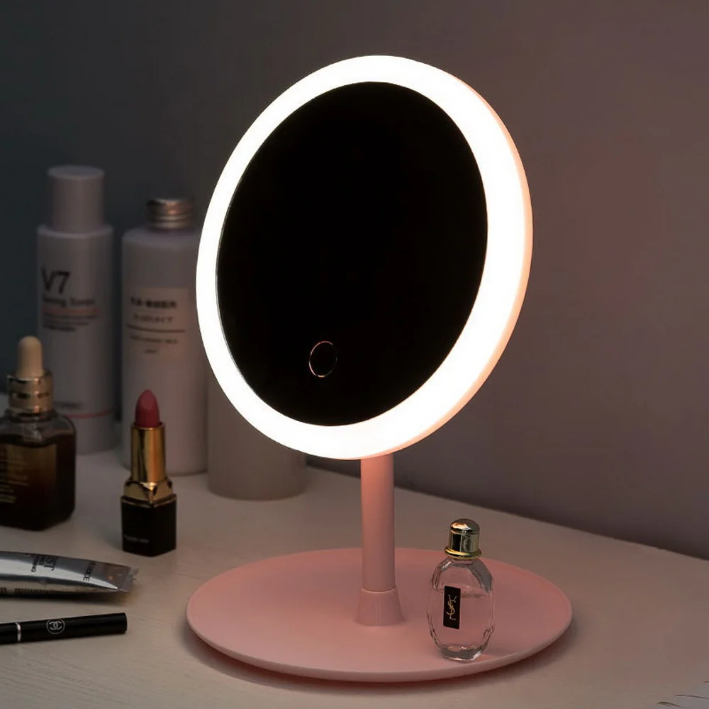 Rechargeable LED Lighting Mirror Desktop Beauty - Image 5