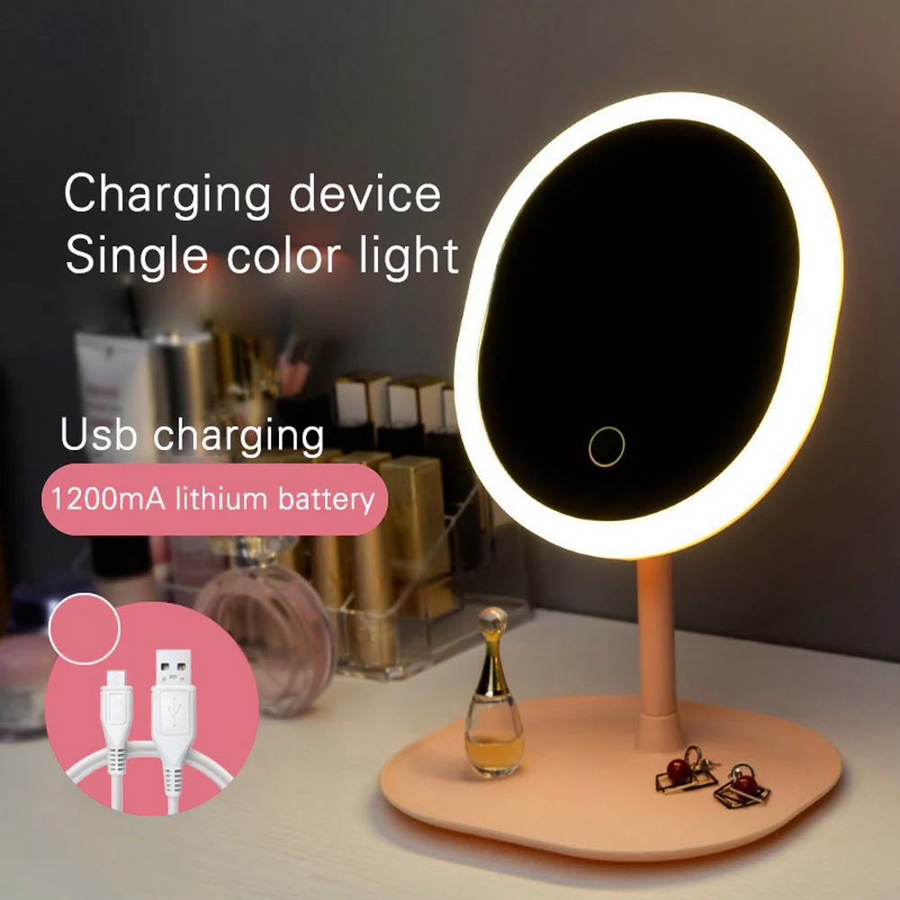 Rechargeable LED Lighting Mirror Desktop Beauty - Image 7