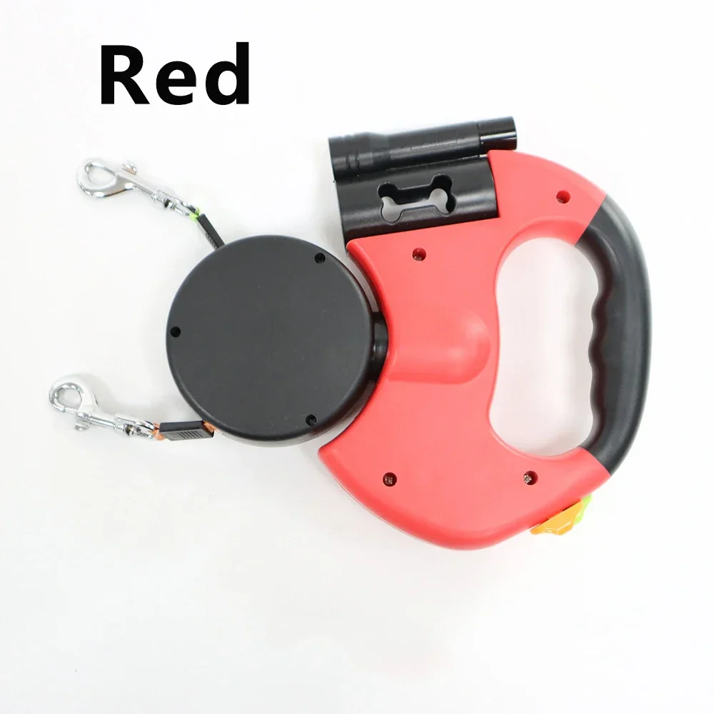 Dual Retractable Dog Leash – No-Tangle with LED Light - Image 2