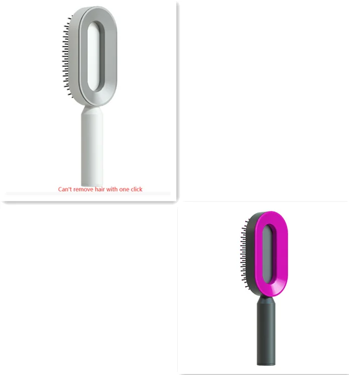 Self-Cleaning Hair Brush – Anti-Static Scalp Massage Comb - Image 5