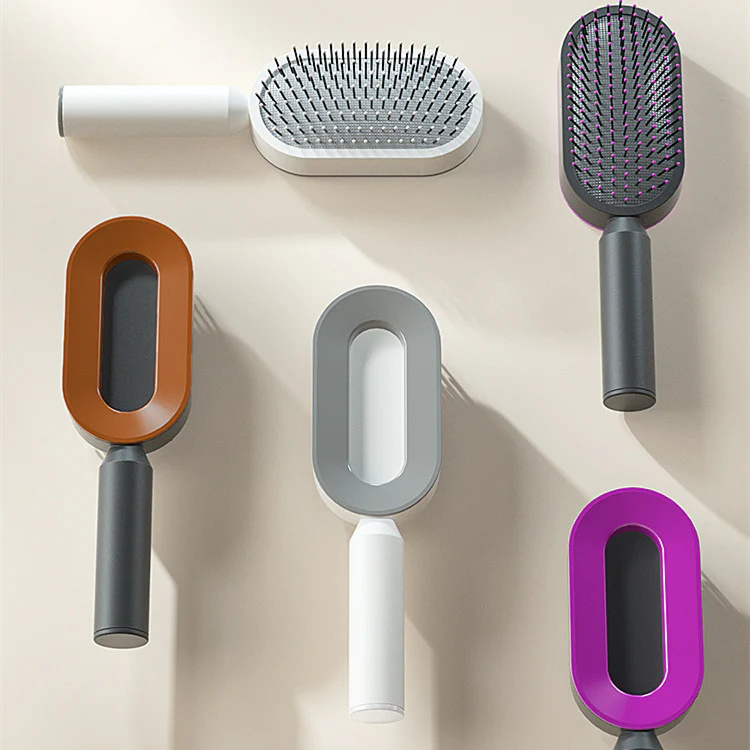 Self-Cleaning Hair Brush – Anti-Static Scalp Massage Comb - Image 6