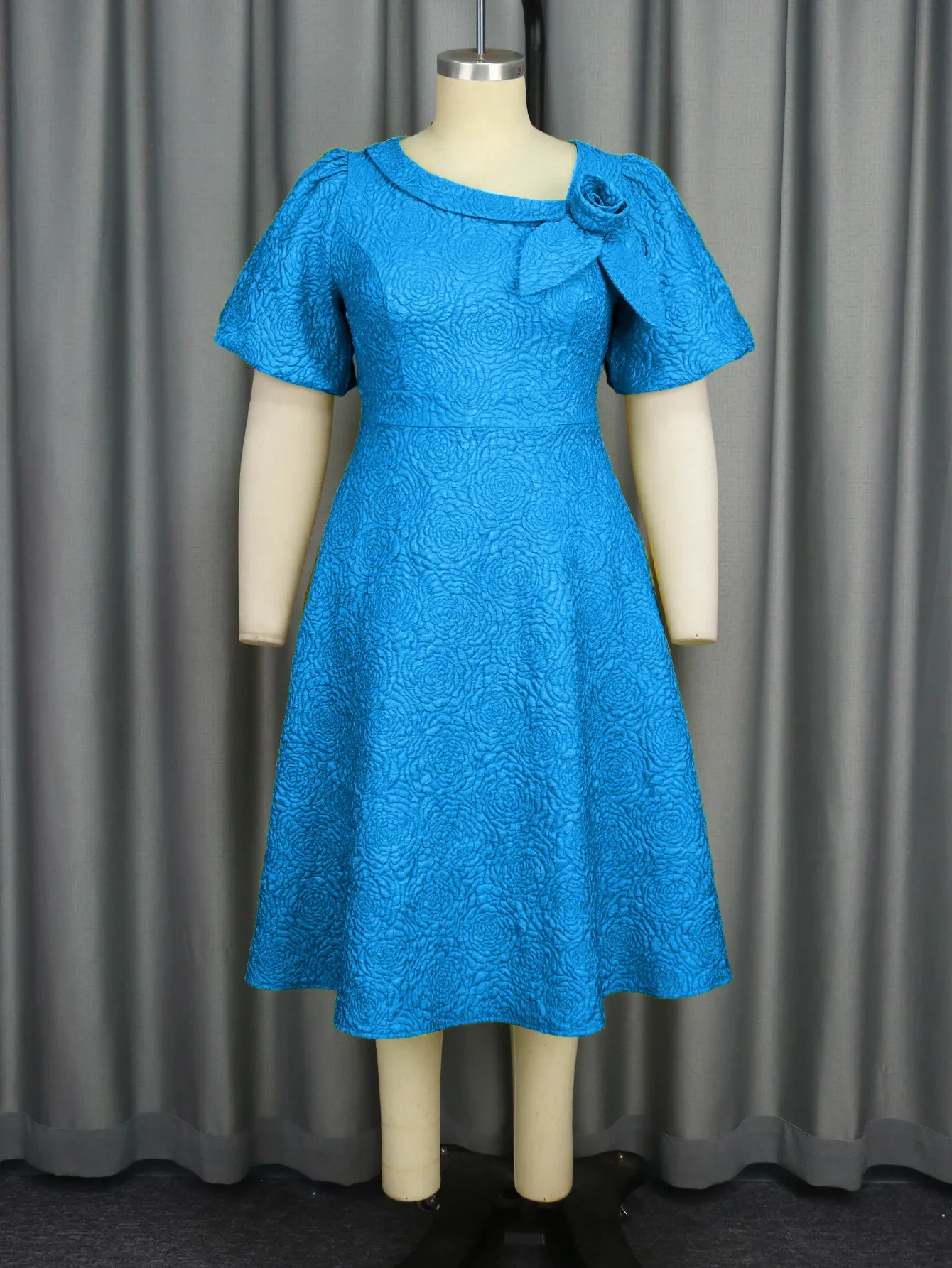 Spring Summer plus Size Jacquard Dress A-Line Fashion Party Banquet Temperament 2025 New Arrivals - Image 105