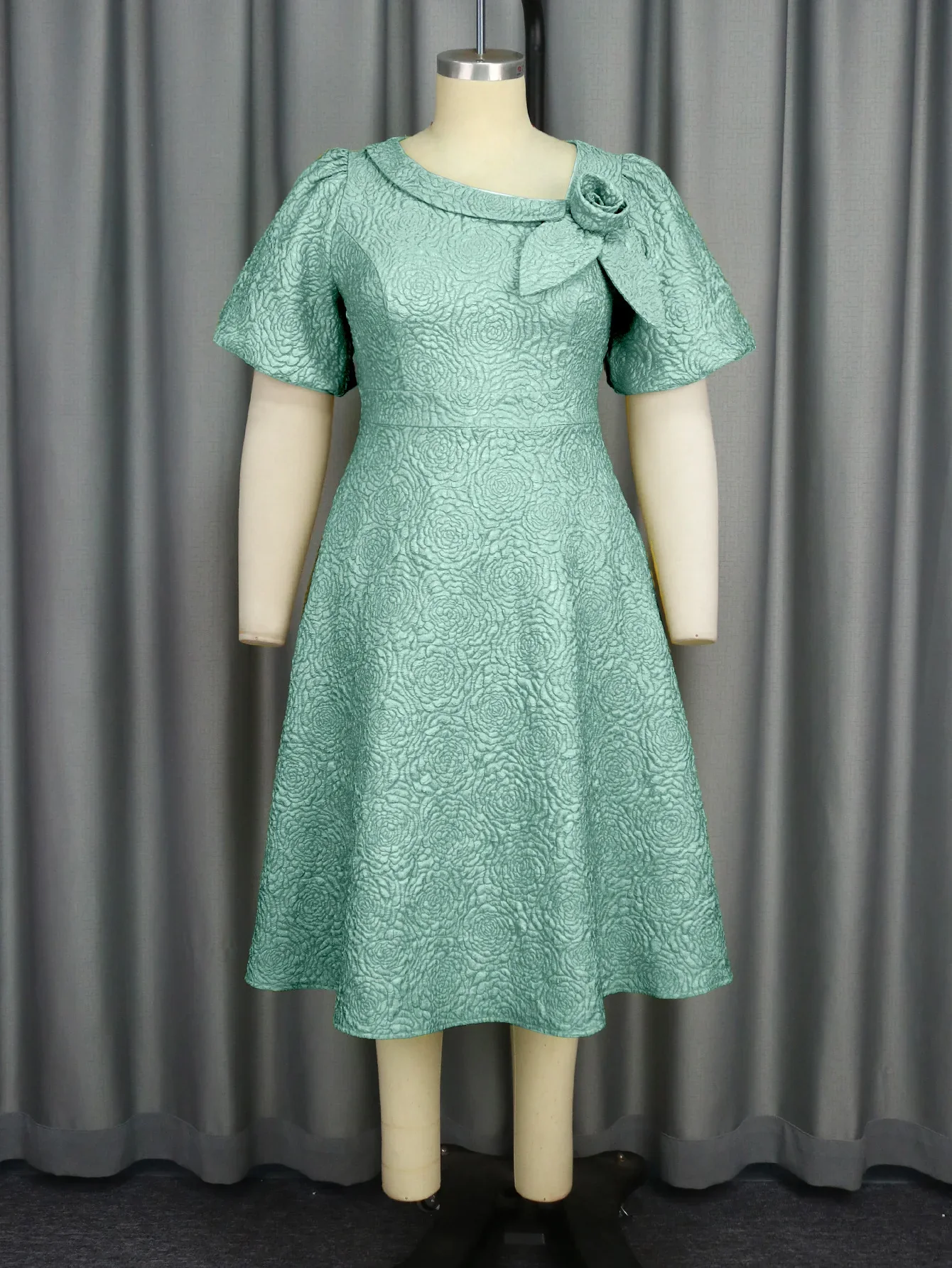 Spring Summer plus Size Jacquard Dress A-Line Fashion Party Banquet Temperament 2025 New Arrivals - Image 63