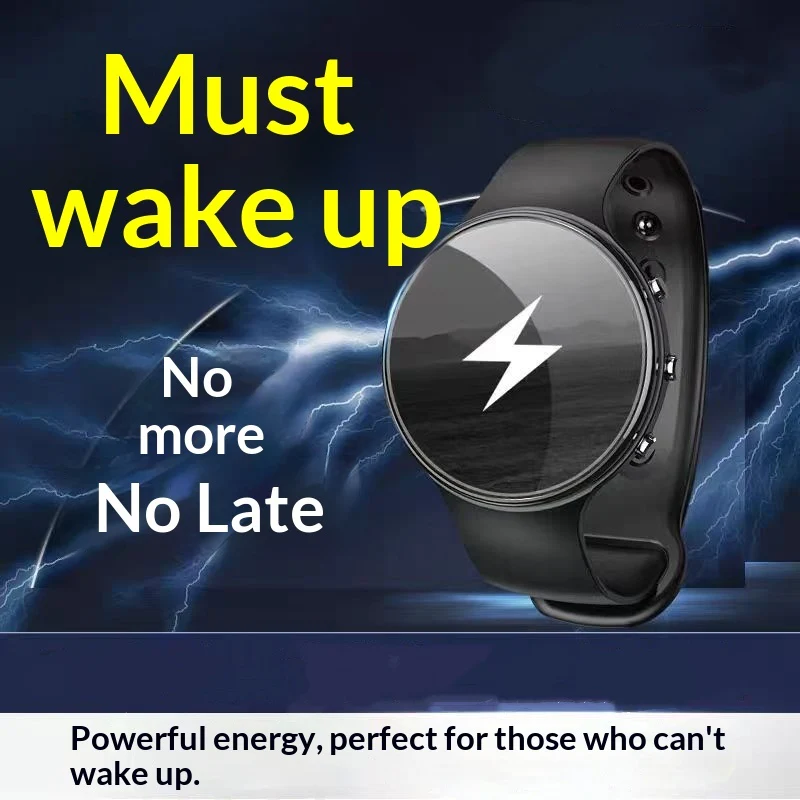 Student Alarm Clock Watch Silent Electric Shock Vibration Wake-up Pulse Bracelet
