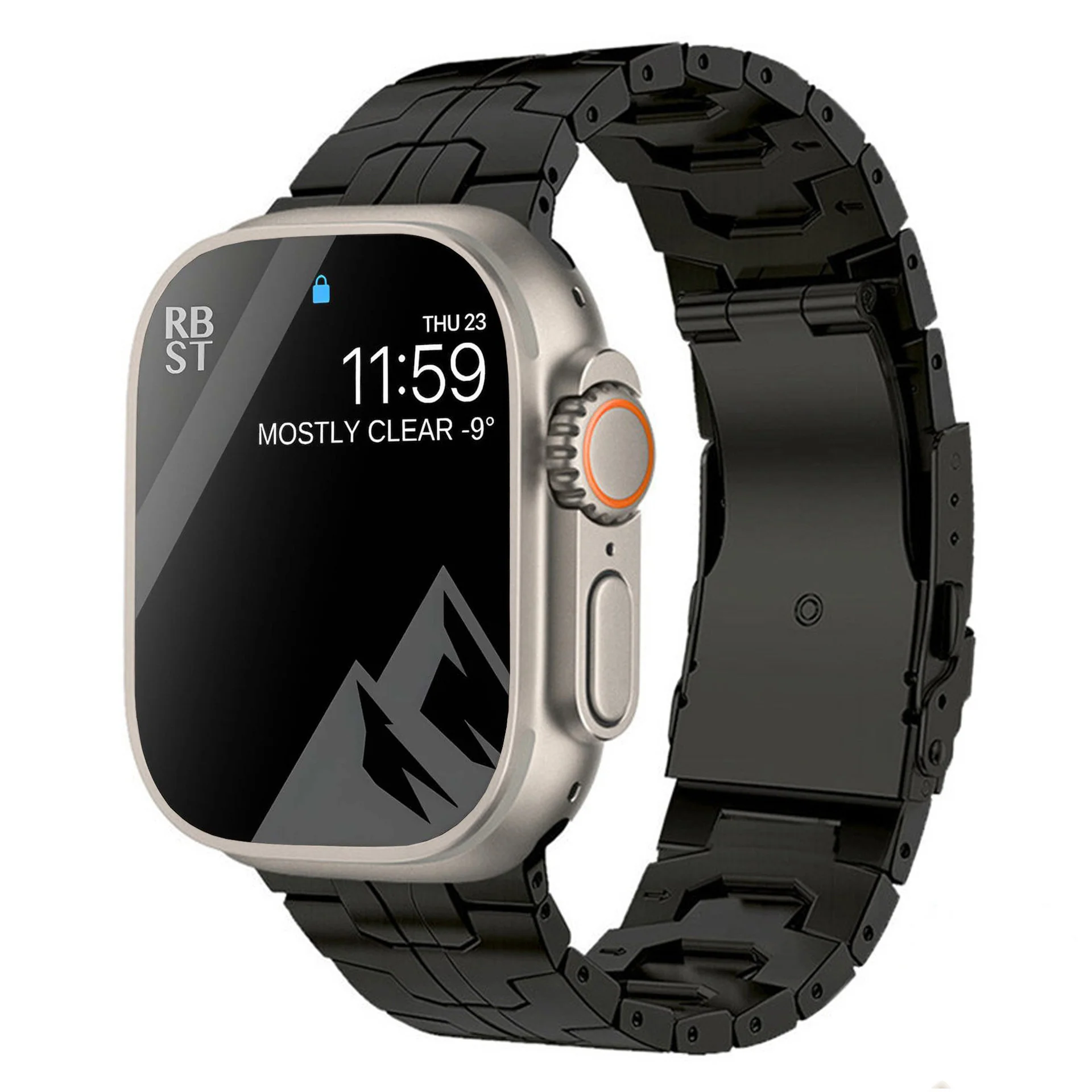 Titanium Alloy Watch Strap – Iron Man Safety Clasp Band - Image 8