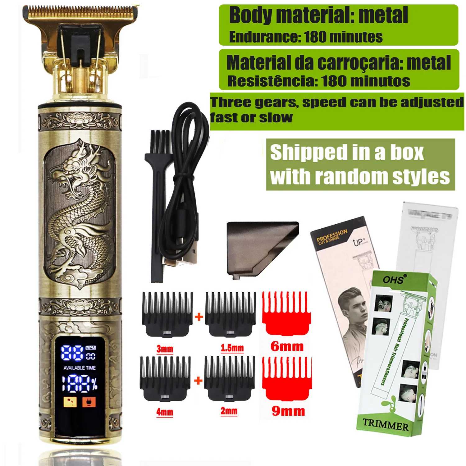 T9 Hair Clipper – 0mm Barber Trimmer for Men - Image 5