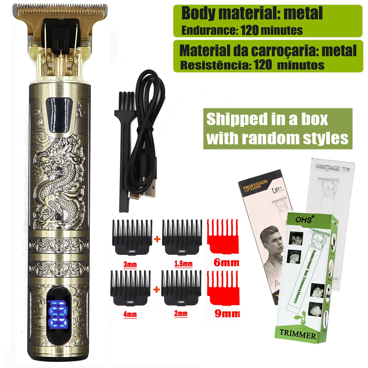 T9 Hair Clipper – 0mm Barber Trimmer for Men - Image 8