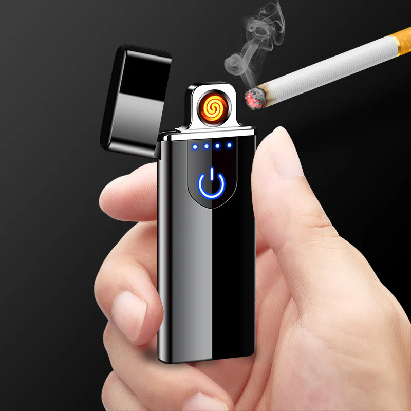 Touch Screen Induction Lighter, Rechargeable Cigarette Lighter Lighter, Lightweight Portable Lighter - Image 3