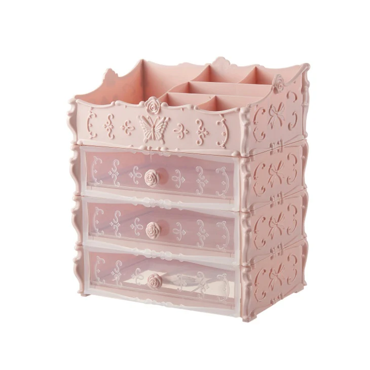 Transparent Makeup Organizer Cosmetic Storage Box Drawer Desktop Organizer Jewelry Beauty Storage Bins Lipstick Christmas Gifts - Image 12