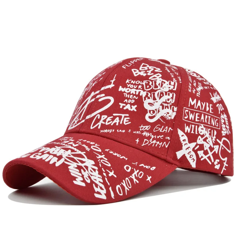 Unisex Letter Geometry Printing Snapback Baseball Caps Spring and Autumn Outdoor Adjustable Casual Hats Sunscreen Hat - Image 10