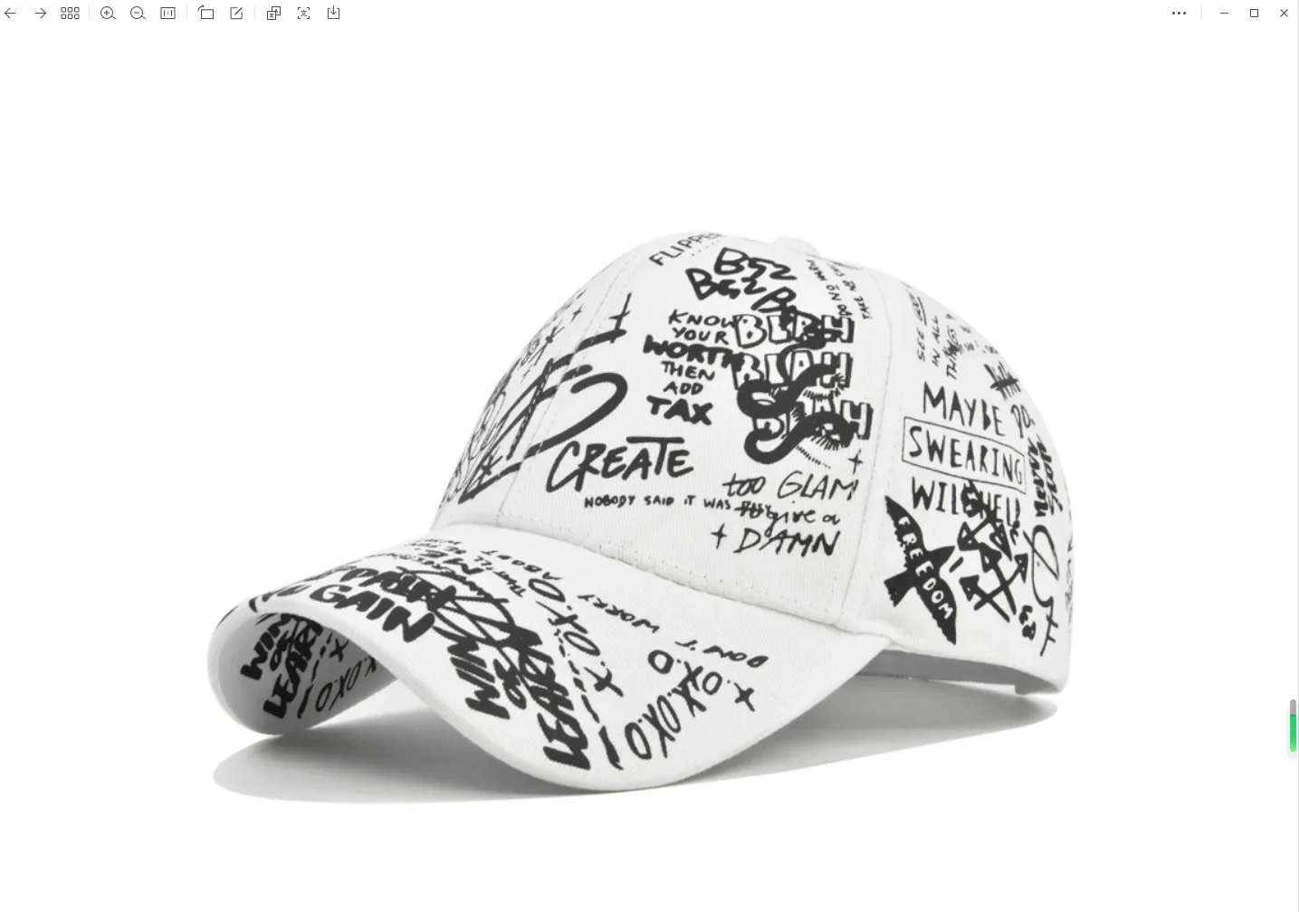 Unisex Letter Geometry Printing Snapback Baseball Caps Spring and Autumn Outdoor Adjustable Casual Hats Sunscreen Hat - Image 9