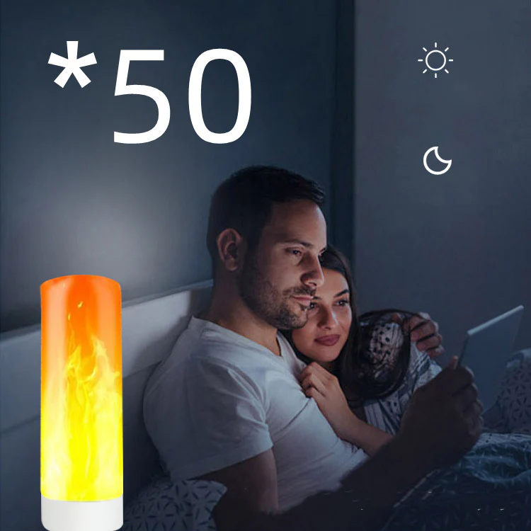 USB Atmosphere Light LED Flame Flashing Candle Lights - Image 13