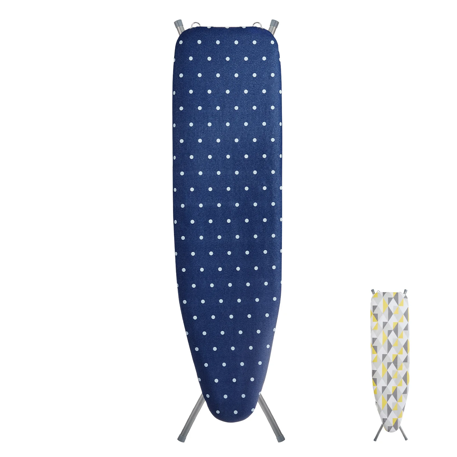 VEVOR Ironing Board With Bottom Storage Tray, Thickened 4 Layers Iron Board With Heat Resistant Cover And Cotton Cover, 10 Adjustable Heights Ironing Board For Home Laundry Room Use - Image 4