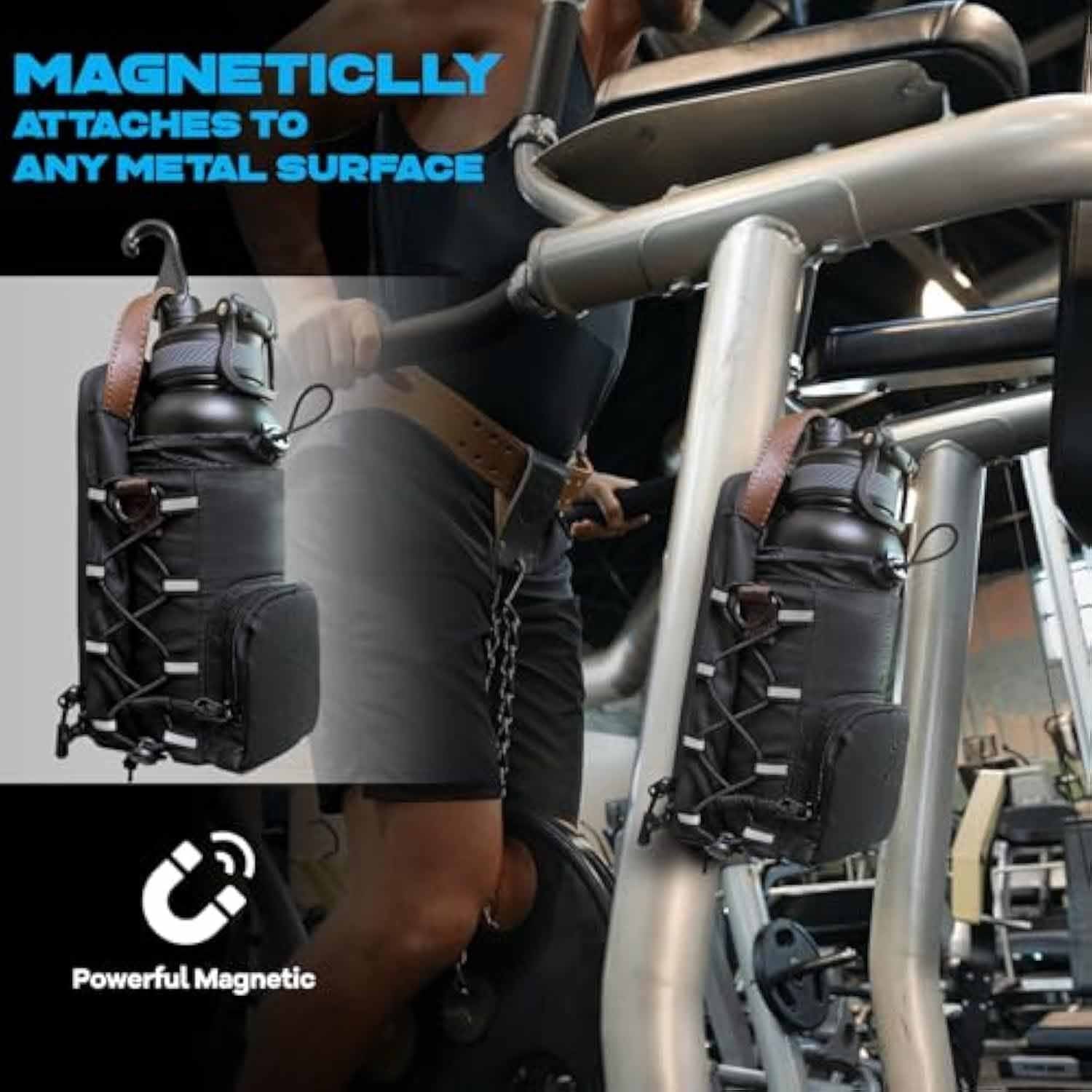 Waterproof Gym Bag – Sports Duffel with Bottle Holder