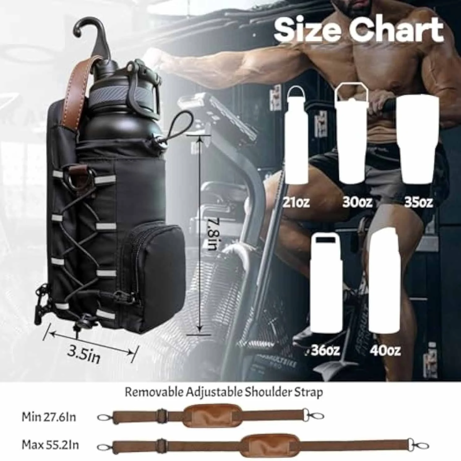 Waterproof Gym Bag – Sports Duffel with Bottle Holder - Image 5