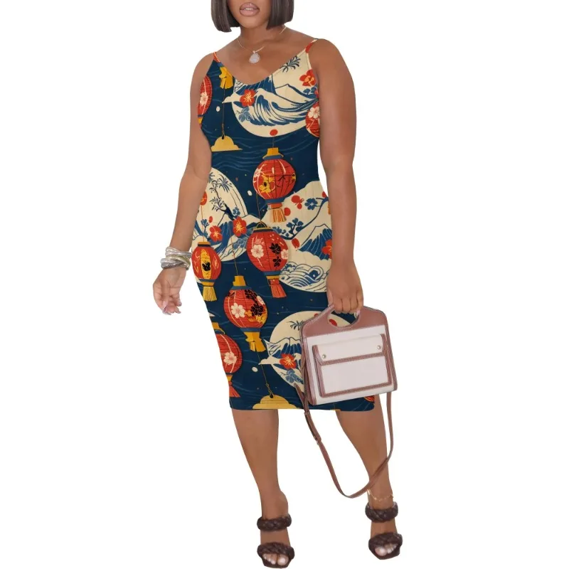 Womens Summer Short Sundress Plus Size Tank Sleeveless T-Shirt Midi Dress Beach Loose Fit Casual Dress - Image 29